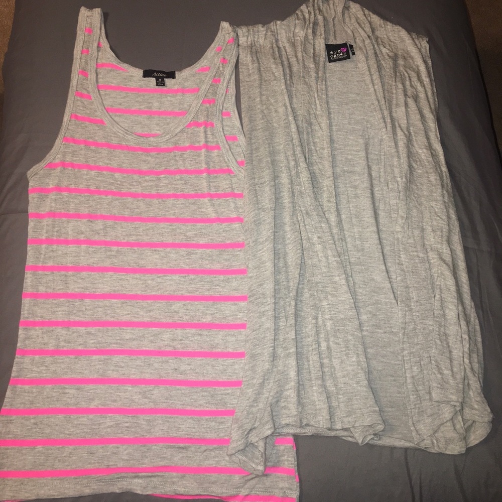 Grey Tank Top and wrap